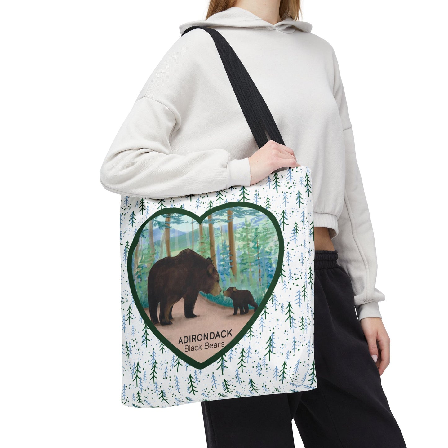 Adirondack Black Bears Tote Bag – Eco-Friendly Nature Lover's Bag