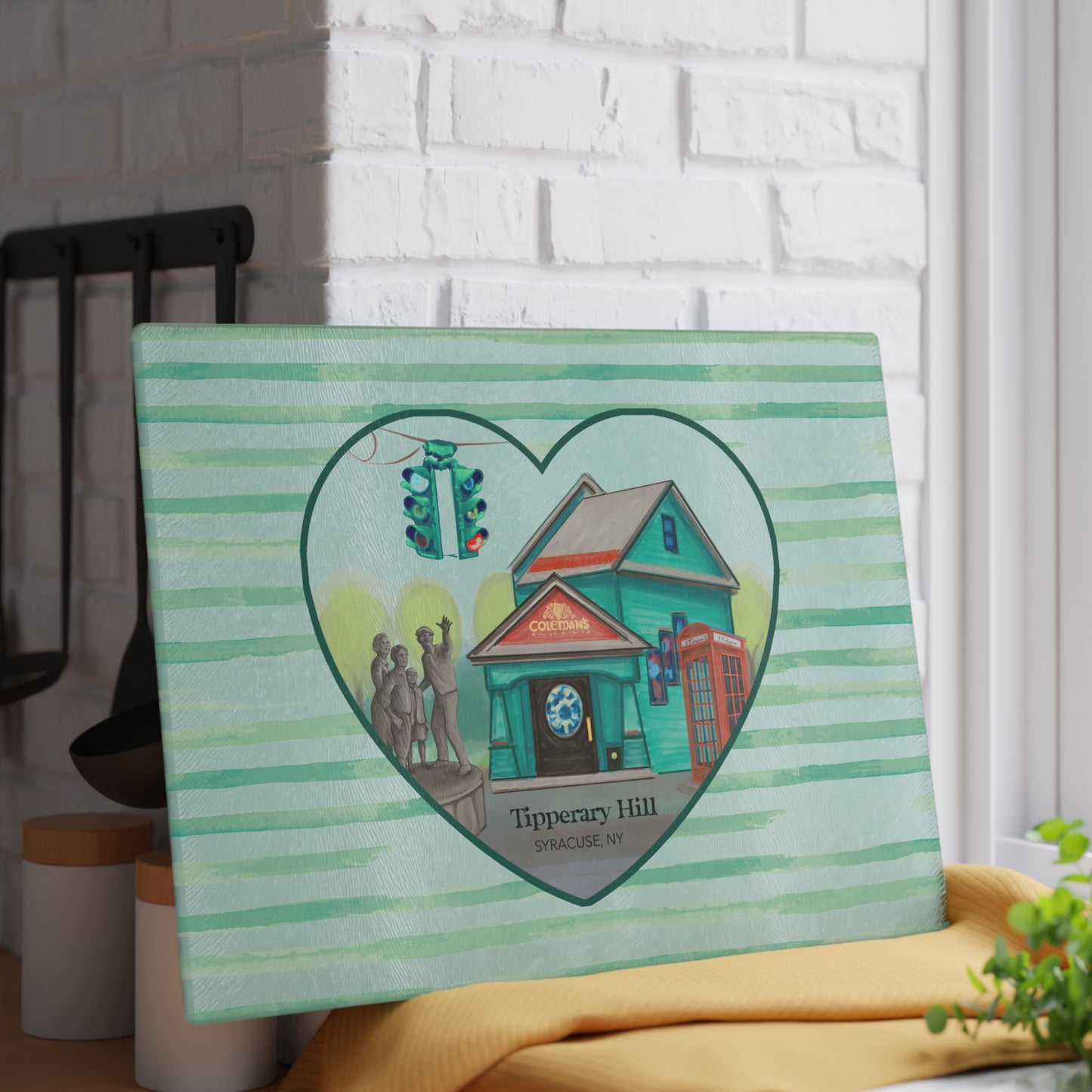 Tipperary Hill Glass Charcuterie and Cutting Board