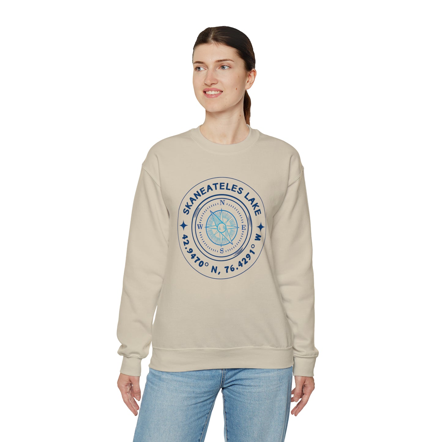 Skaneateles Compass - Unisex Crewneck Sweatshirt