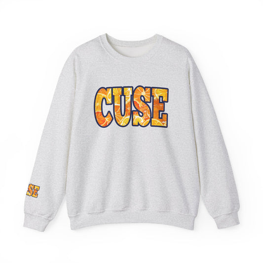 CUSE Orange Slices Crewneck Sweatshirt — Syracuse Inspired Fall Pullover