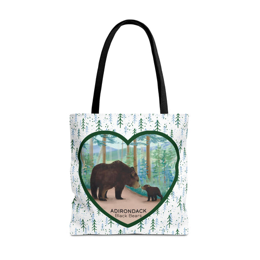 Adirondack Black Bears Tote Bag – Eco-Friendly Nature Lover's Bag
