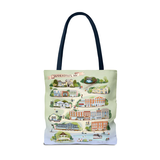 Skaneateles, NY Summer Landmarks XL Tote Bag