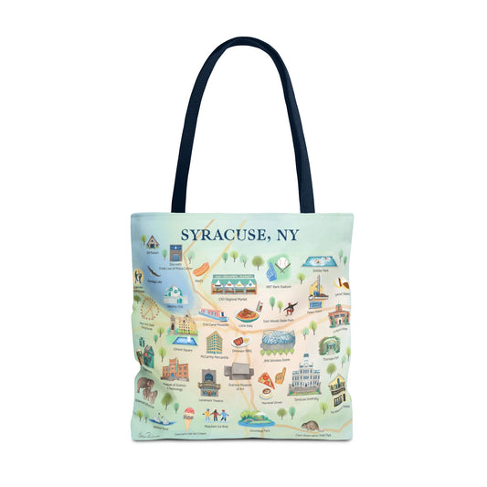 Syracuse City Tote Bag, XL Tote Bag