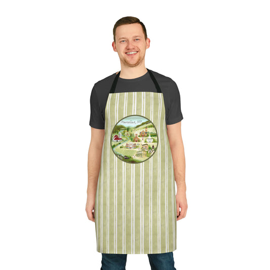 Marcellus NY Historical Landmarks and Animals Apron - Perfect for Nature Lovers, Chefs, and Home Cooks - Made in the USA