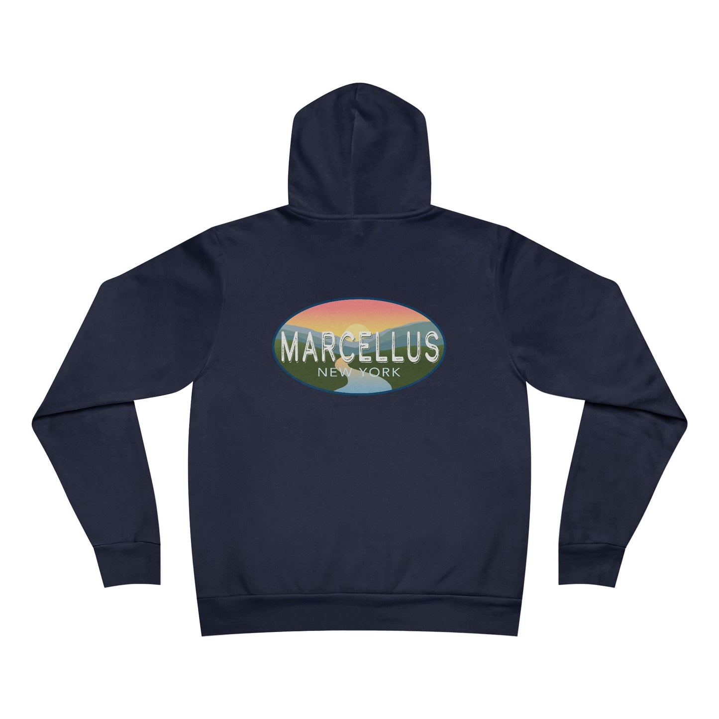 Marcellus New York Scenic Hoodie — Bella + Canvas Xtra Soft Pullover