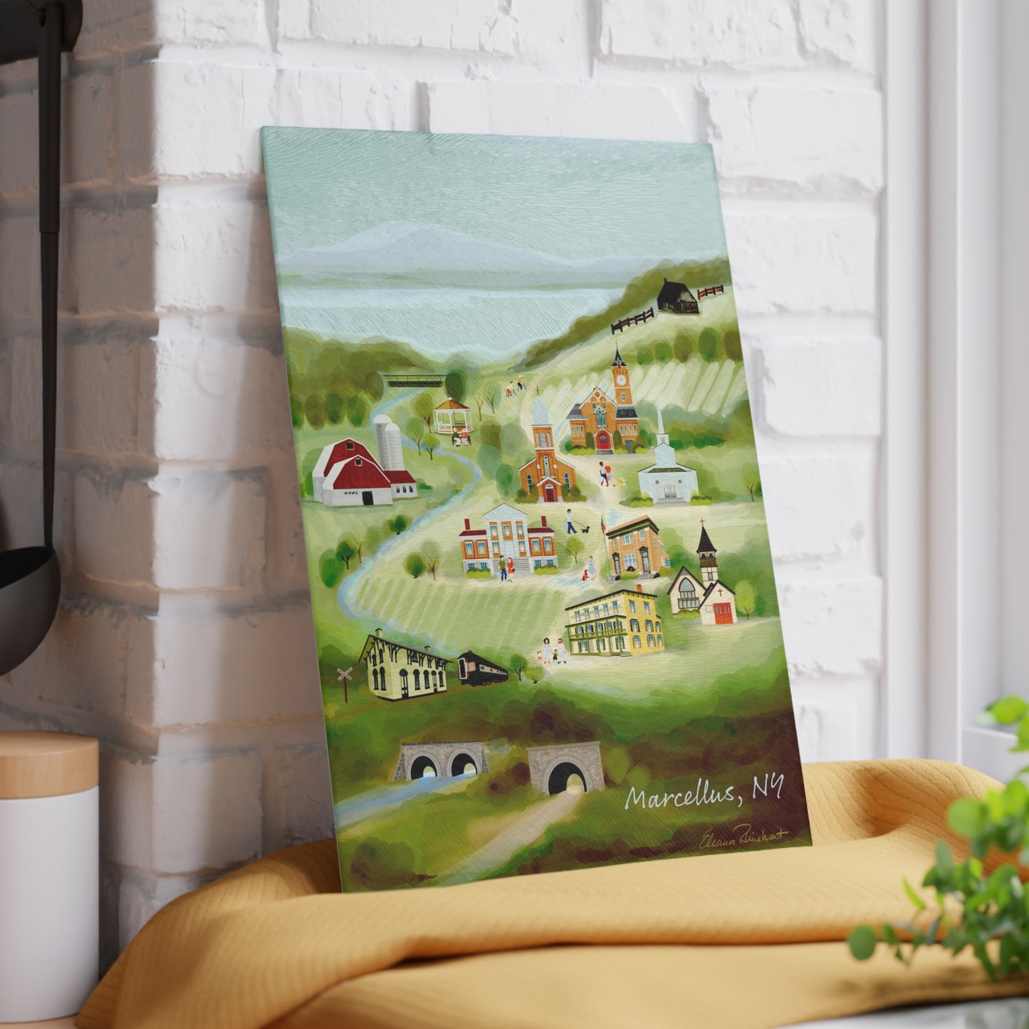 Marcellus Summer Glass Cutting and Charcuterie Board