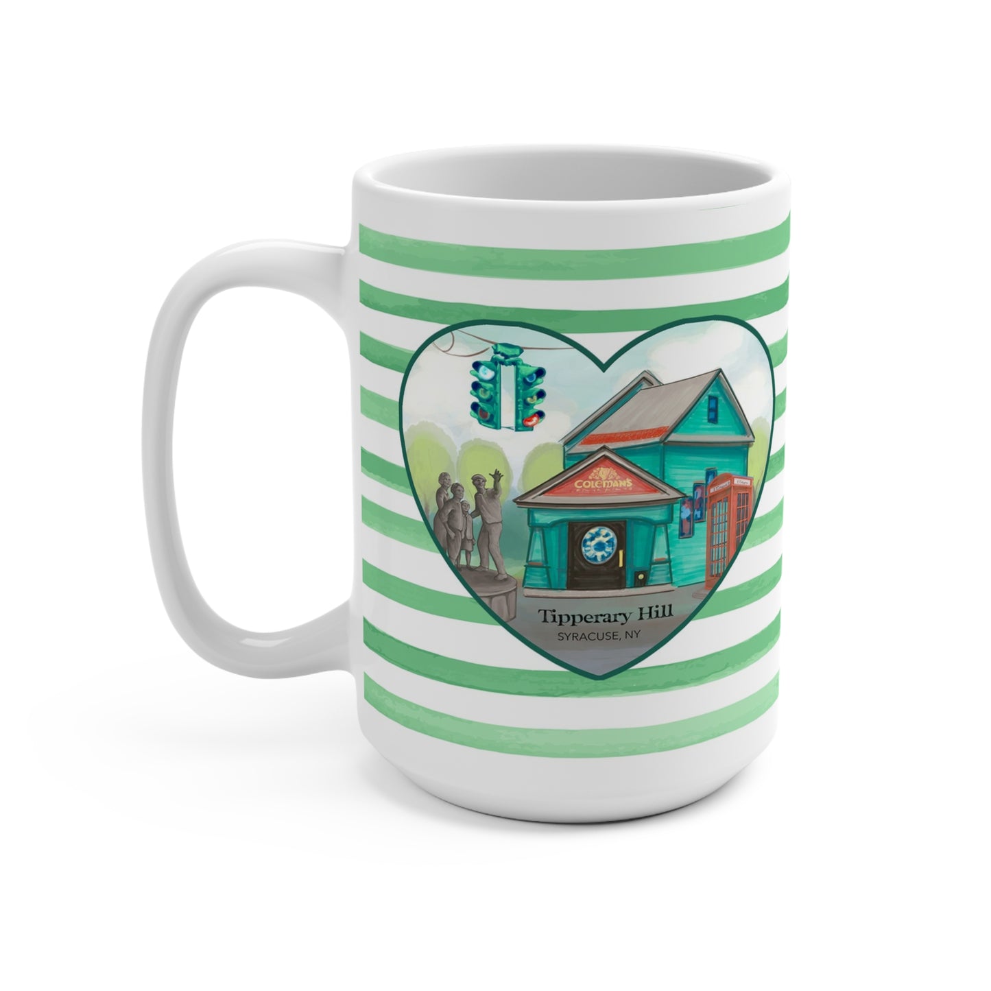 Tipperary Hill, Syracuse Stripe Mug 15oz