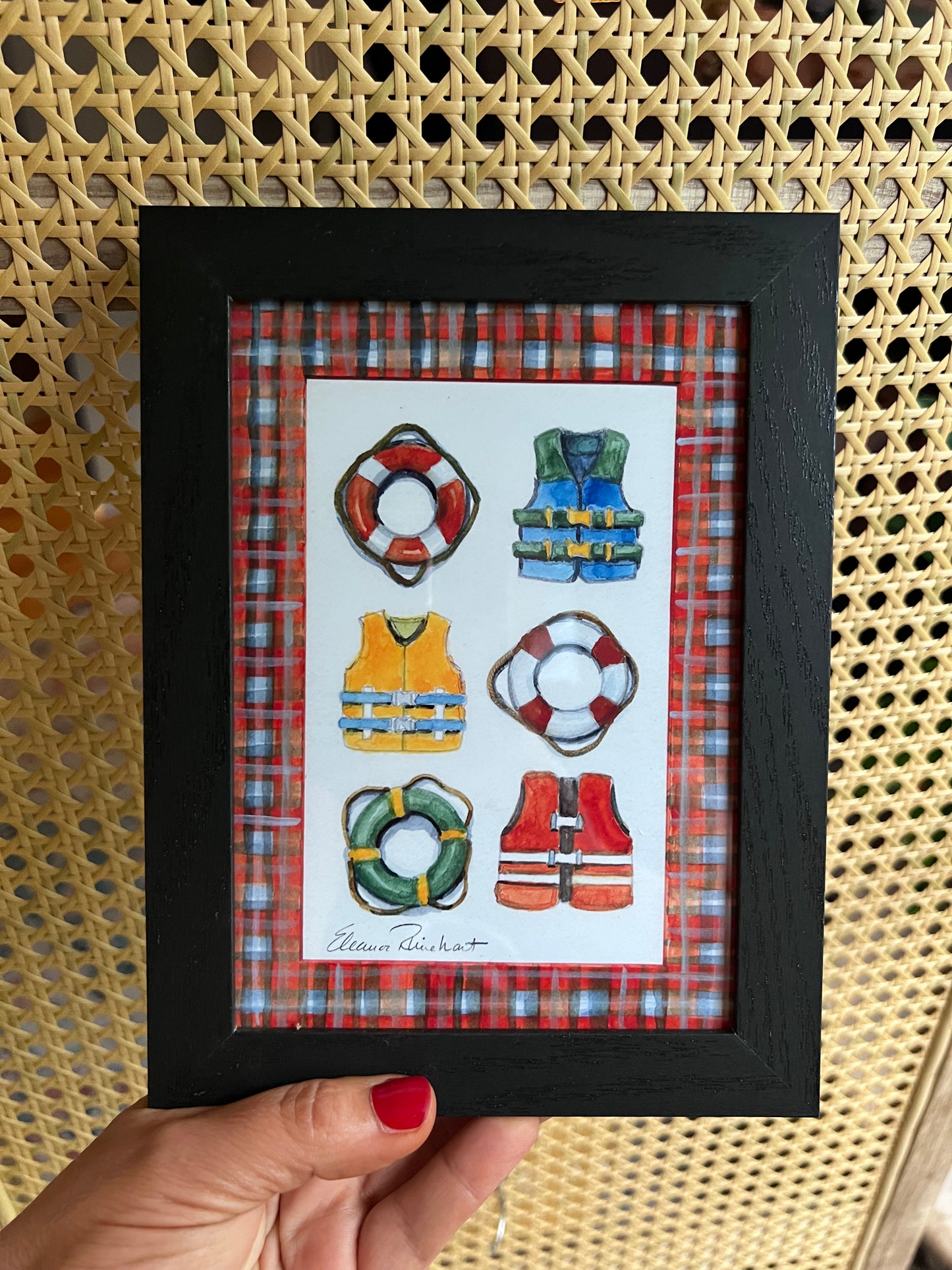 Sample Sale Framed Mini Print - Life Jackets