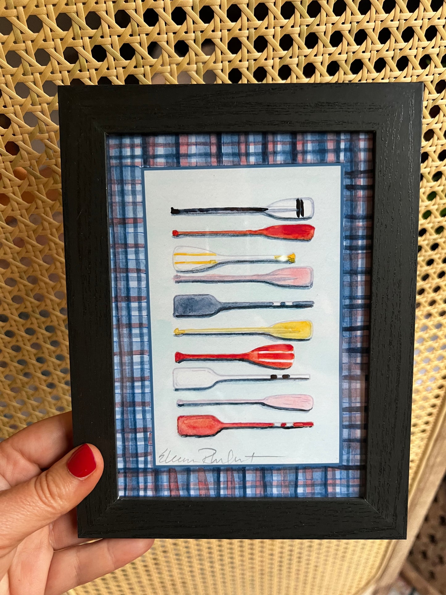 Sample Sale Framed Mini Print - Oars