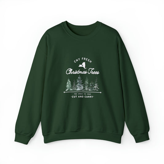 CNY Fresh Christmas Trees - Unisex Crewneck Sweatshirt