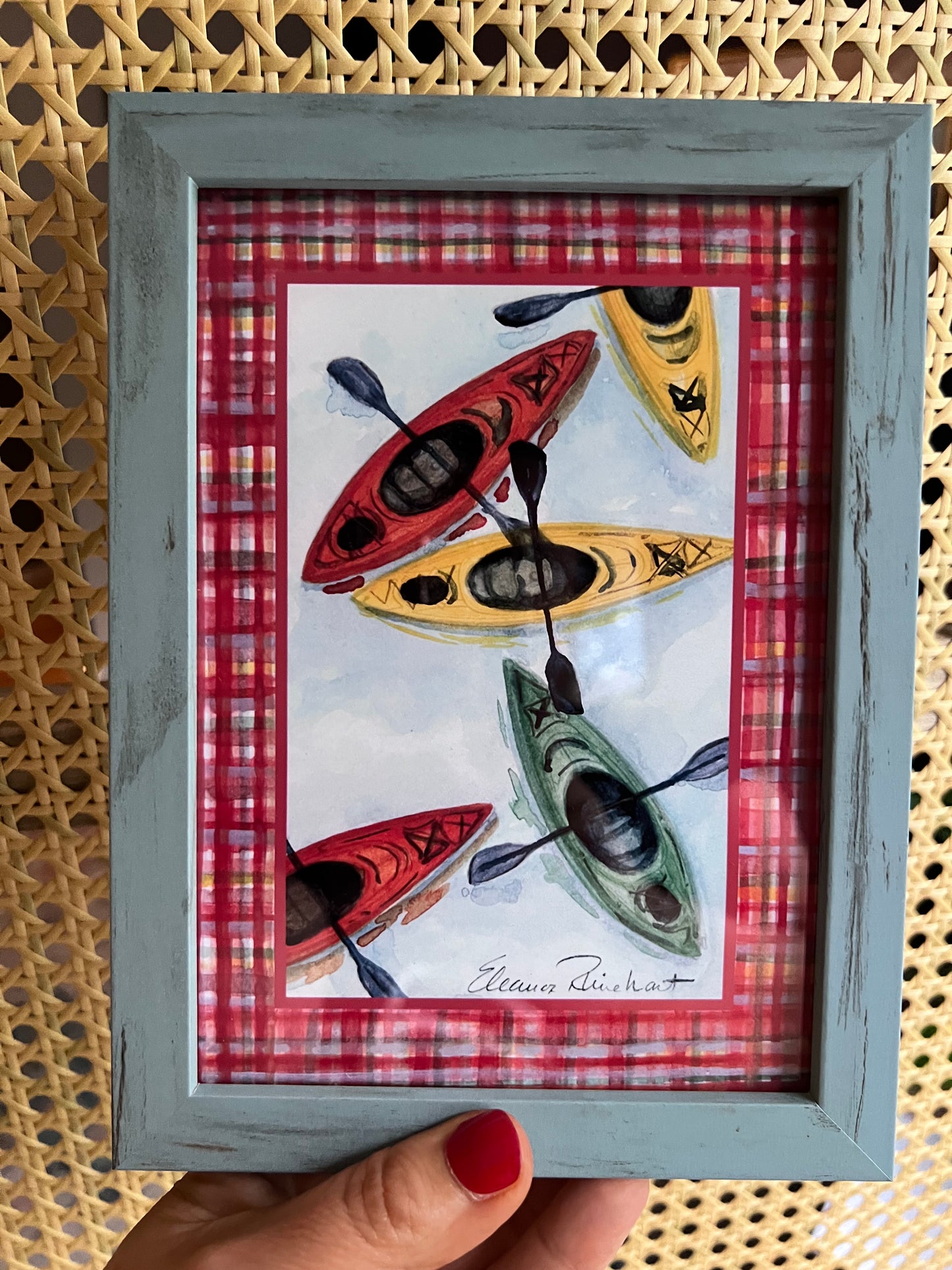Sample Sale Framed Mini Print - Kayaks