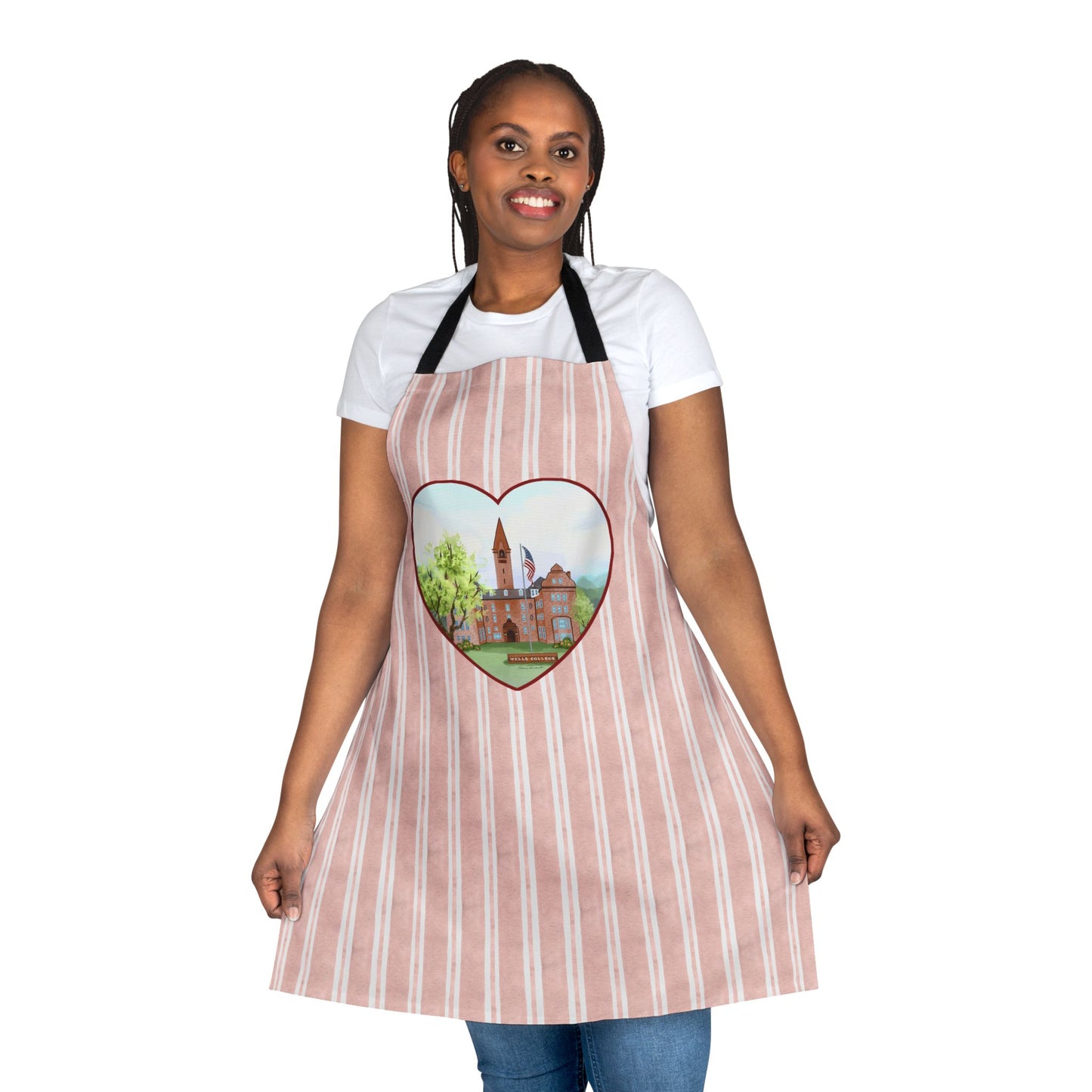 Wells College, Aurora NY Apron - Perfect for  Chefs, and Home Cooks - Made in the USA