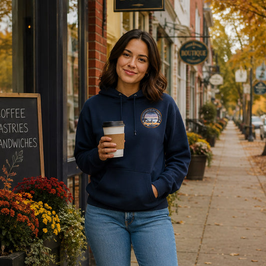 Finger Lakes Hoodie - "I'd Rather Be at the Lake" - Bonfire Nights Pullover