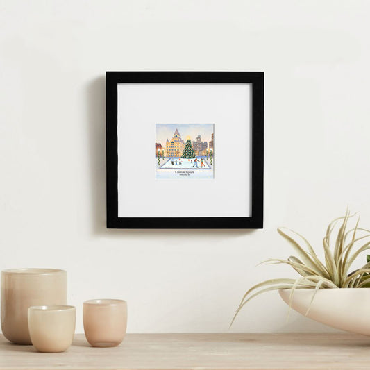 Clinton Square Christmas, Syracuse Framed Mini Print