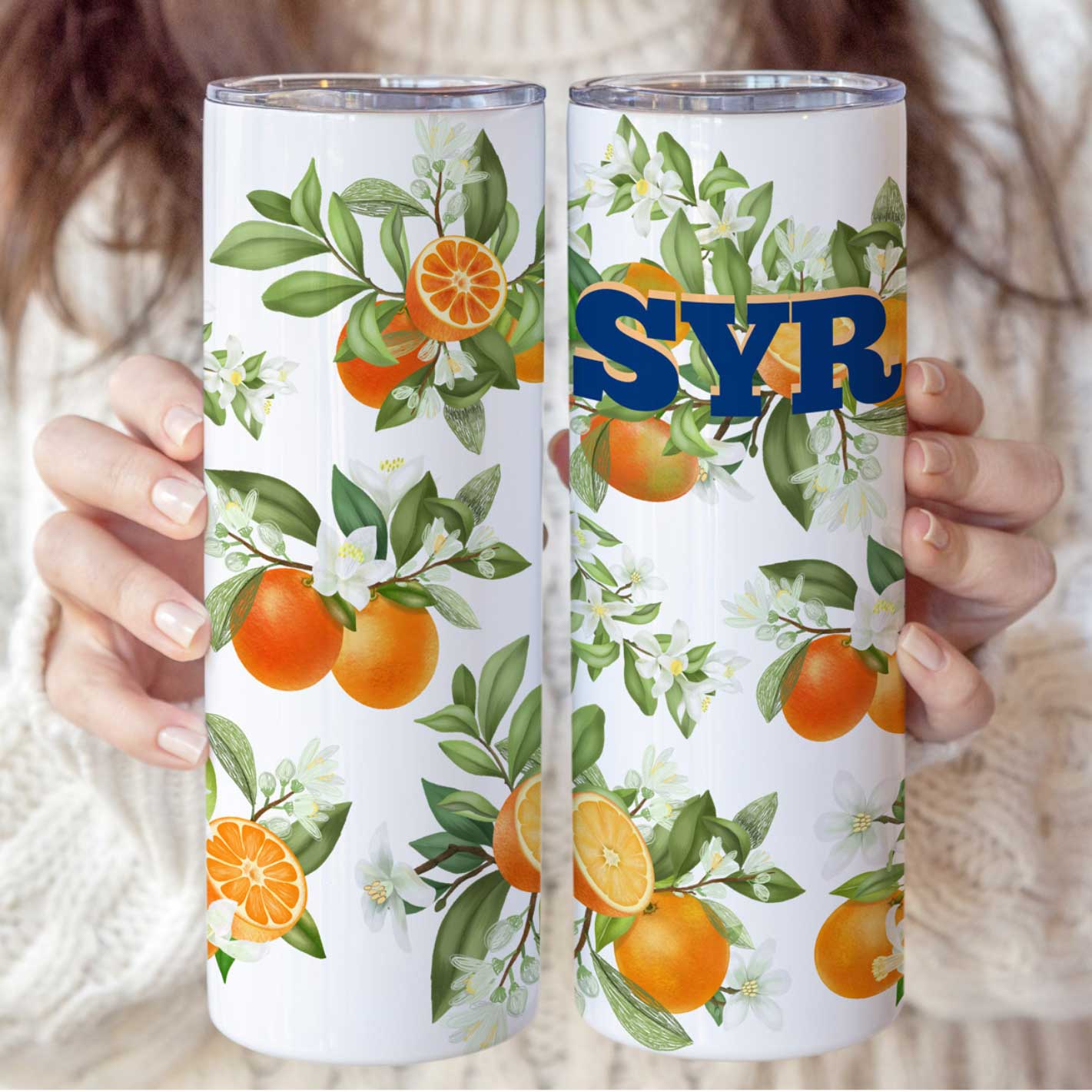 Orange Blossom - Syracuse NY Skinny Coffee Stainless Steel Tumbler