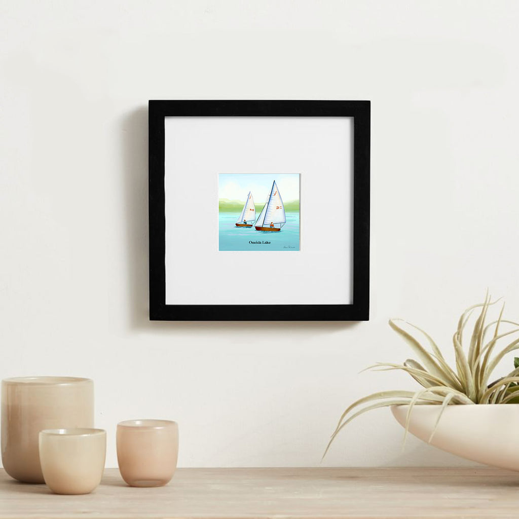 Oneida Sailboats Framed Mini Print
