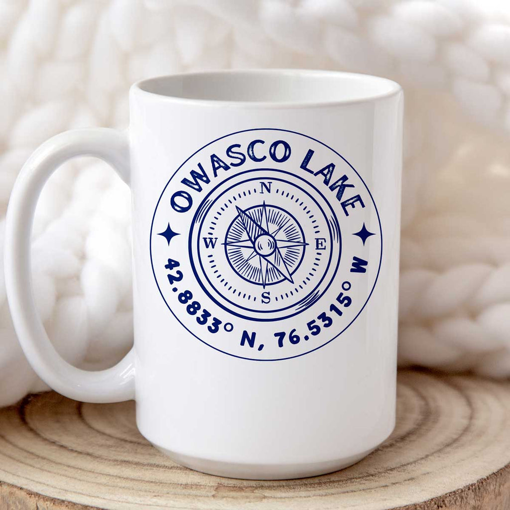 Owasco Lake Classic Compass - 15oz Mug