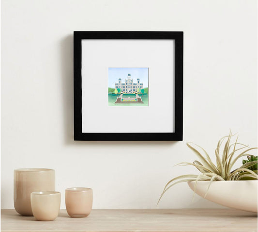 Hall of Languages, Syracuse University Framed Mini Print