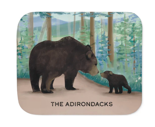 Adirondack Black Bears Sherpa Fleece Blanket 50x60 - Curbstone