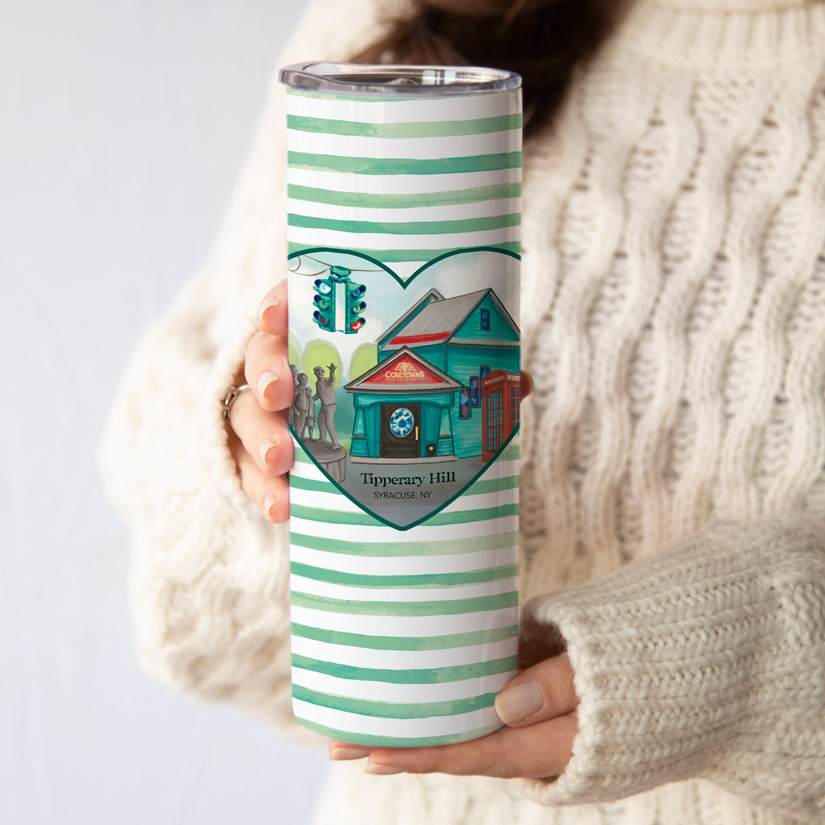 Tipperary Hill - Syracuse NY Skinny Coffee Hot/Cold Stainless Steel Tumbler