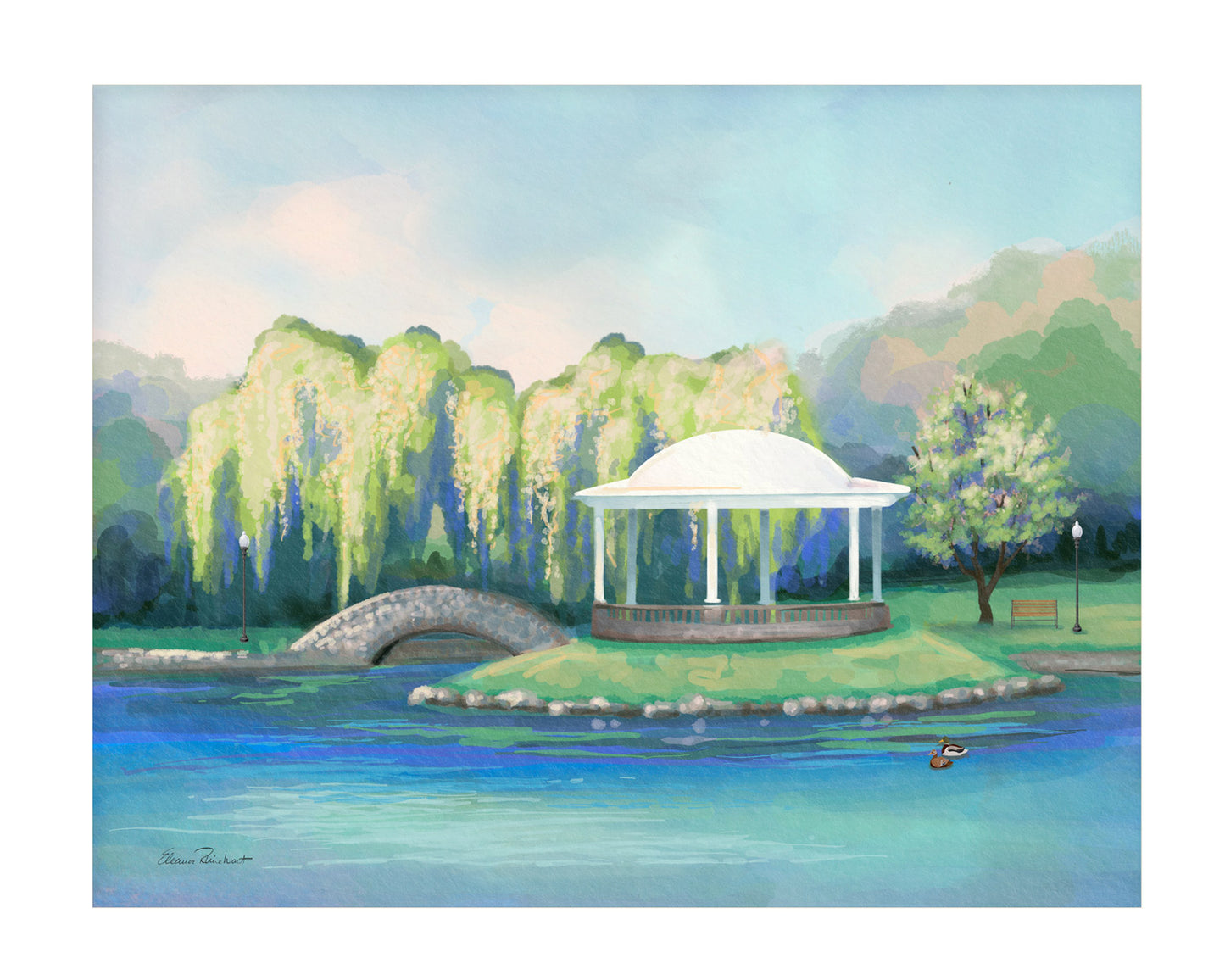 Onondaga Park, Syracuse Framed Mini Print