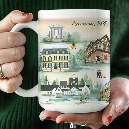 Aurora, NY Christmas Mug (15oz)