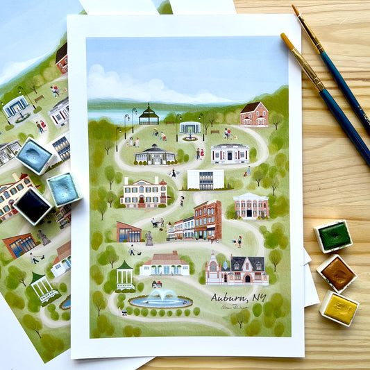 Auburn, NY Summer Fine Art Print