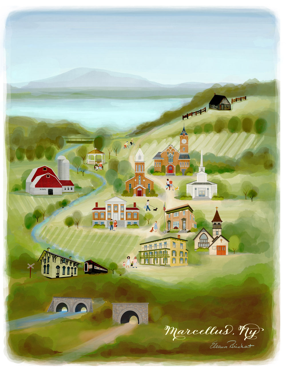 Marcellus, NY Summer Fine Art Print