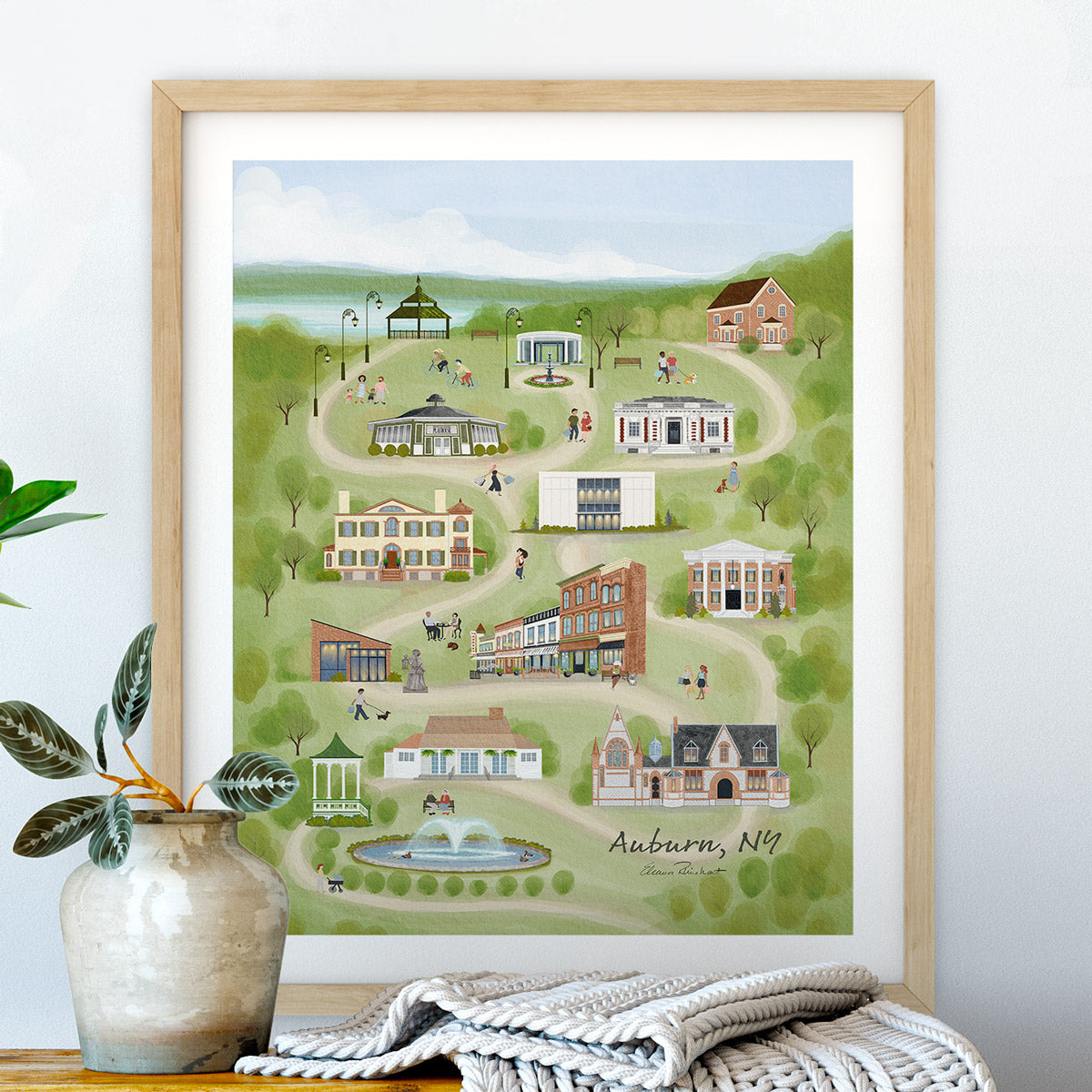 Auburn, NY Summer Fine Art Print