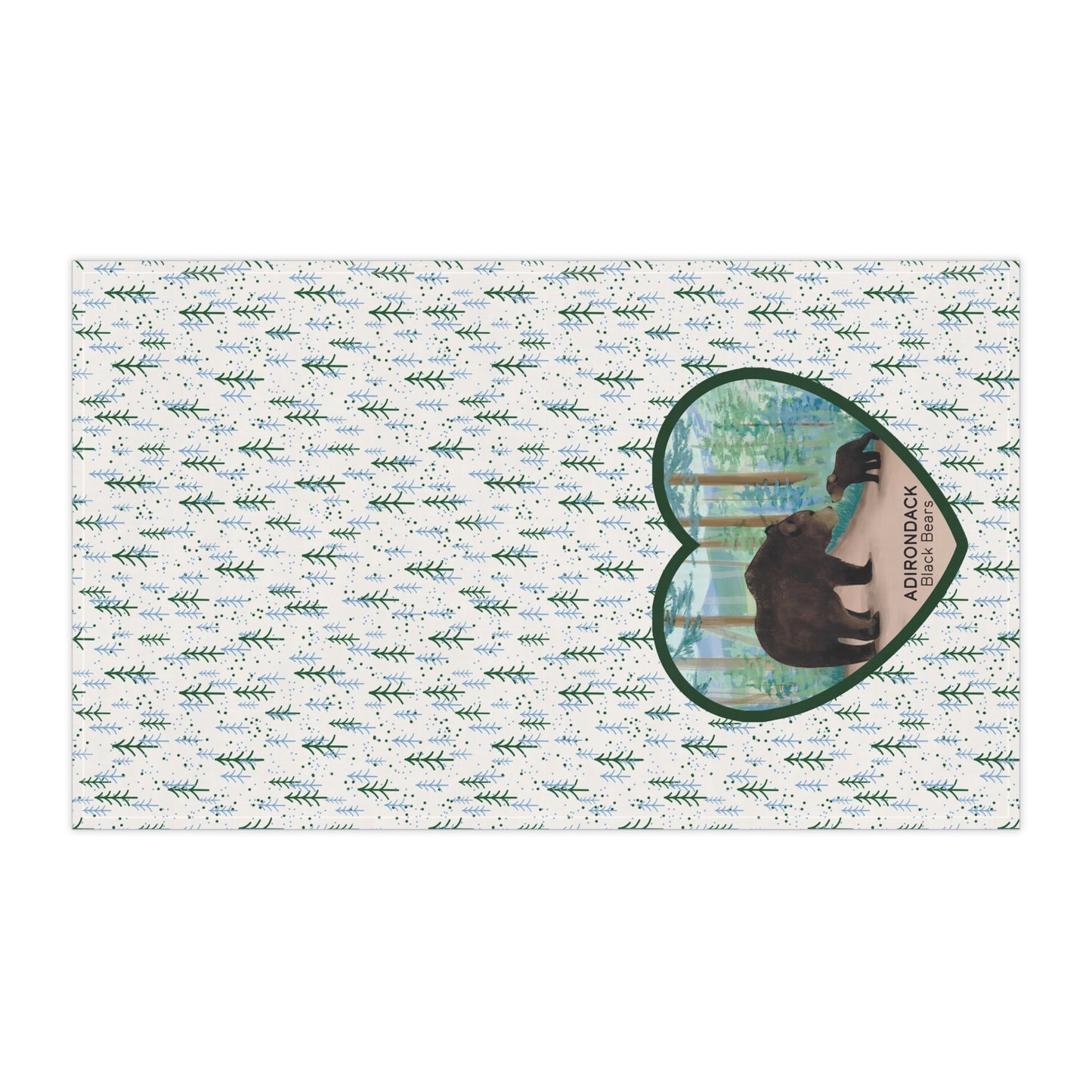 Adirondack Black Bear Cotton Tea Towels - Nature-Inspired Home Decor - Made in the USA