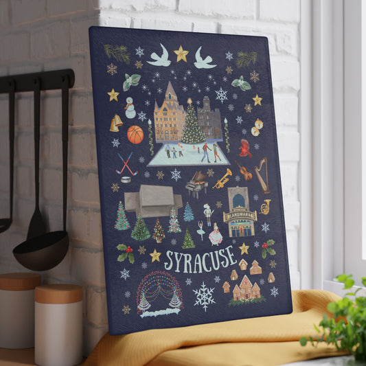 Syracuse Folk Art Glass Cutting Board