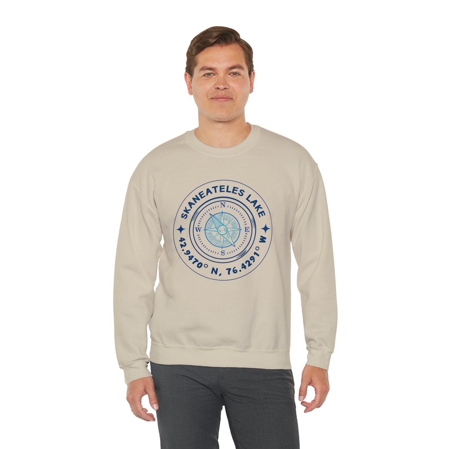 Skaneateles Compass - Unisex Crewneck Sweatshirt
