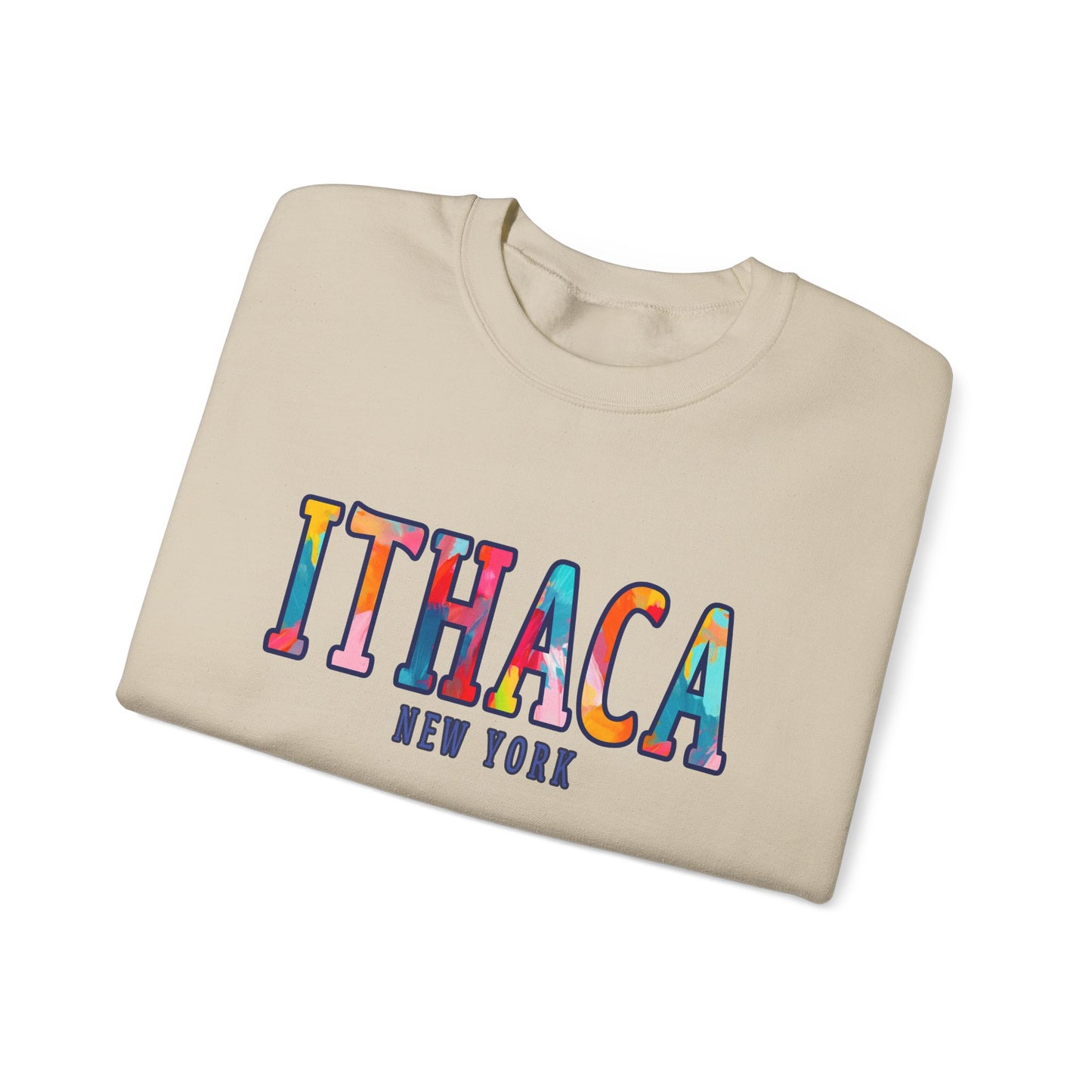 Ithaca Paintbrush - Cozy Unisex Heavy Blend™ Crewneck Sweatshirt