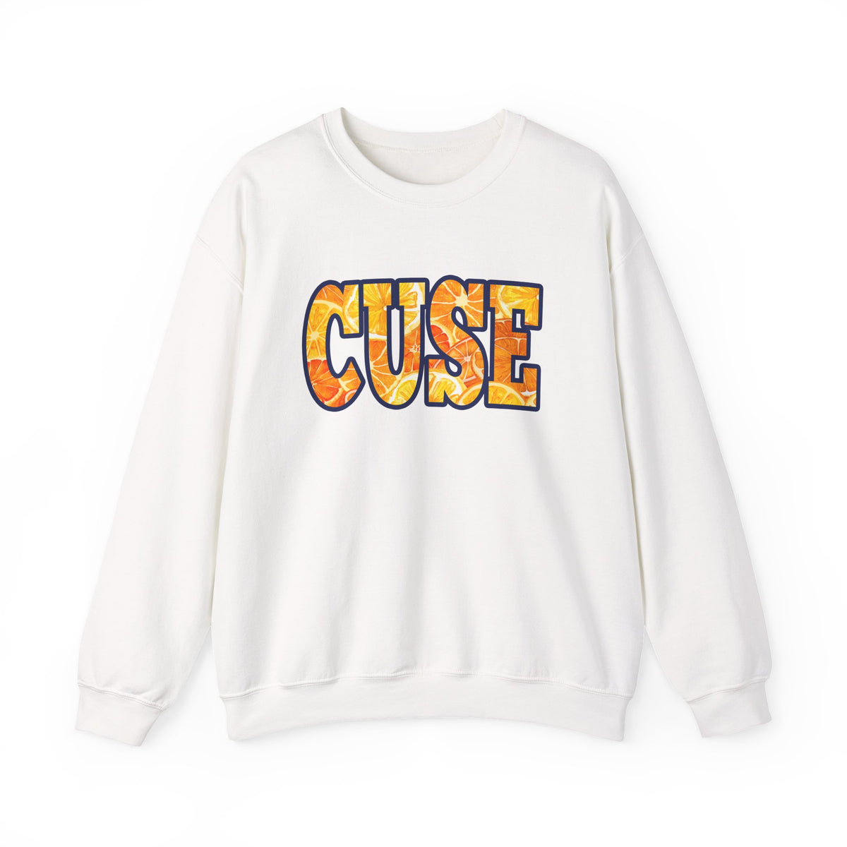CUSE Orange Slices Crewneck Sweatshirt — Syracuse Inspired Fall Pullover