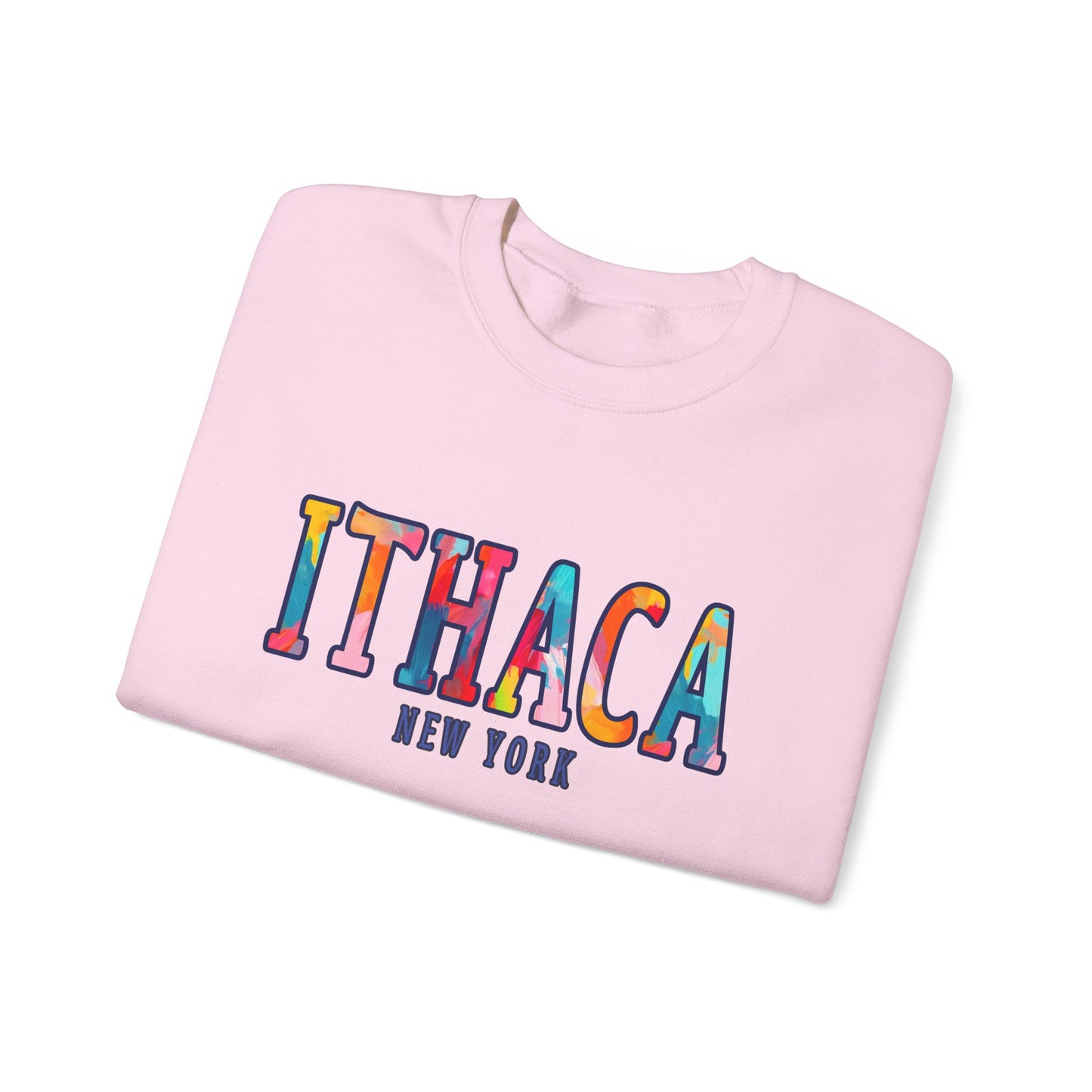 Ithaca Paintbrush - Cozy Unisex Heavy Blend™ Crewneck Sweatshirt