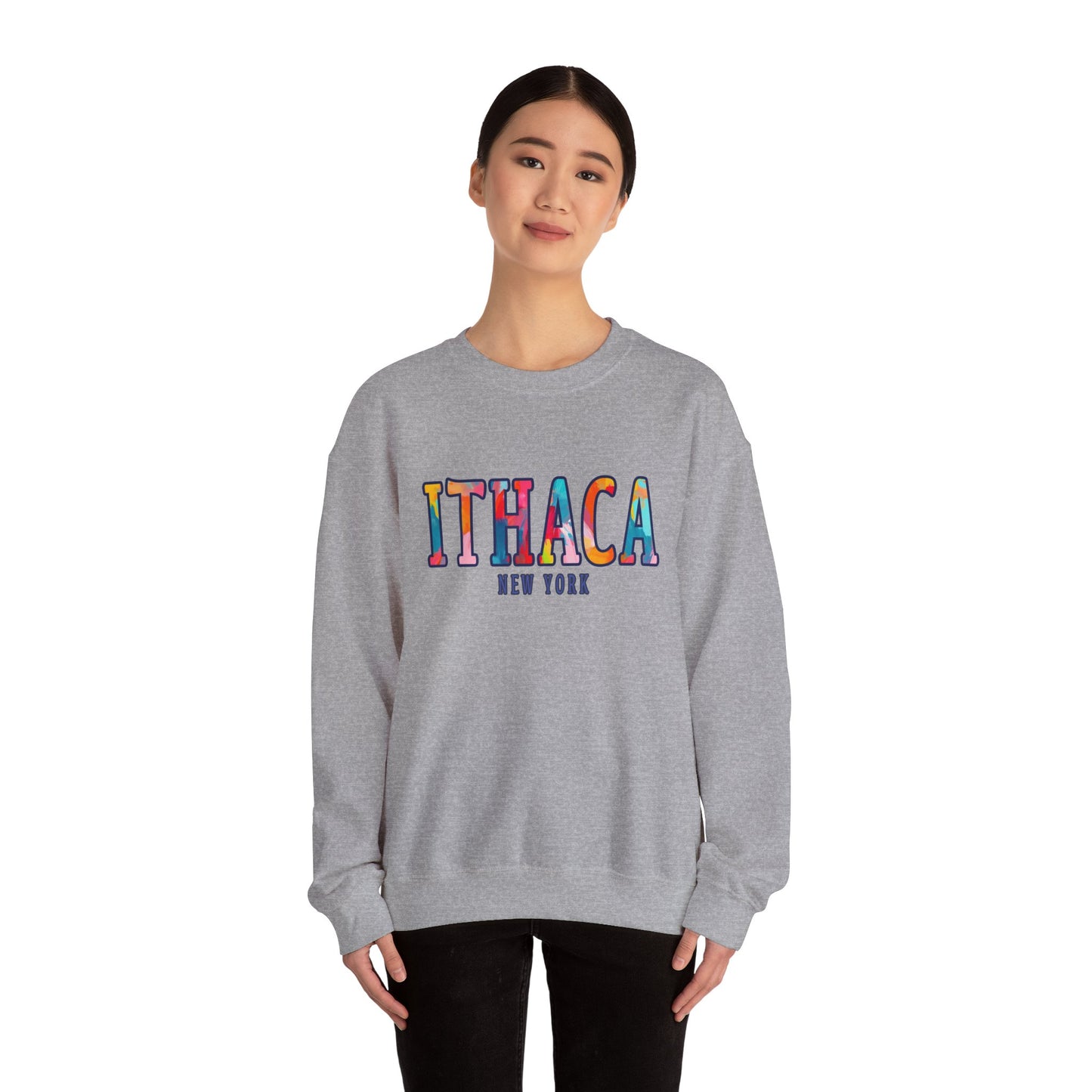 Ithaca Paintbrush - Cozy Unisex Heavy Blend™ Crewneck Sweatshirt