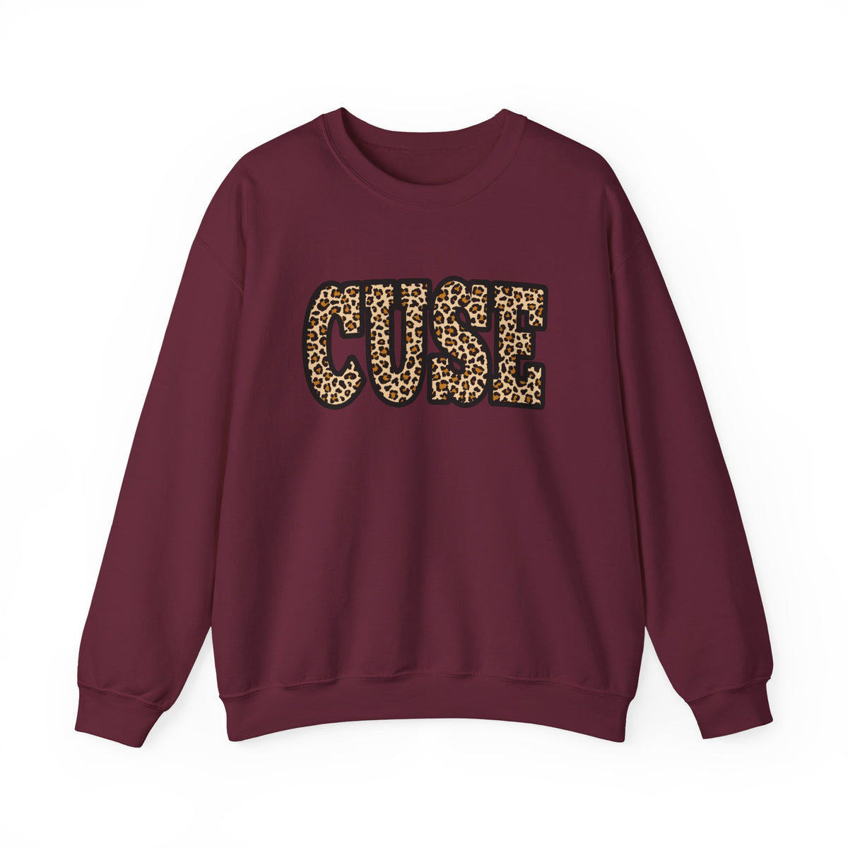 CUSE Leopard Print Crewneck Sweatshirt