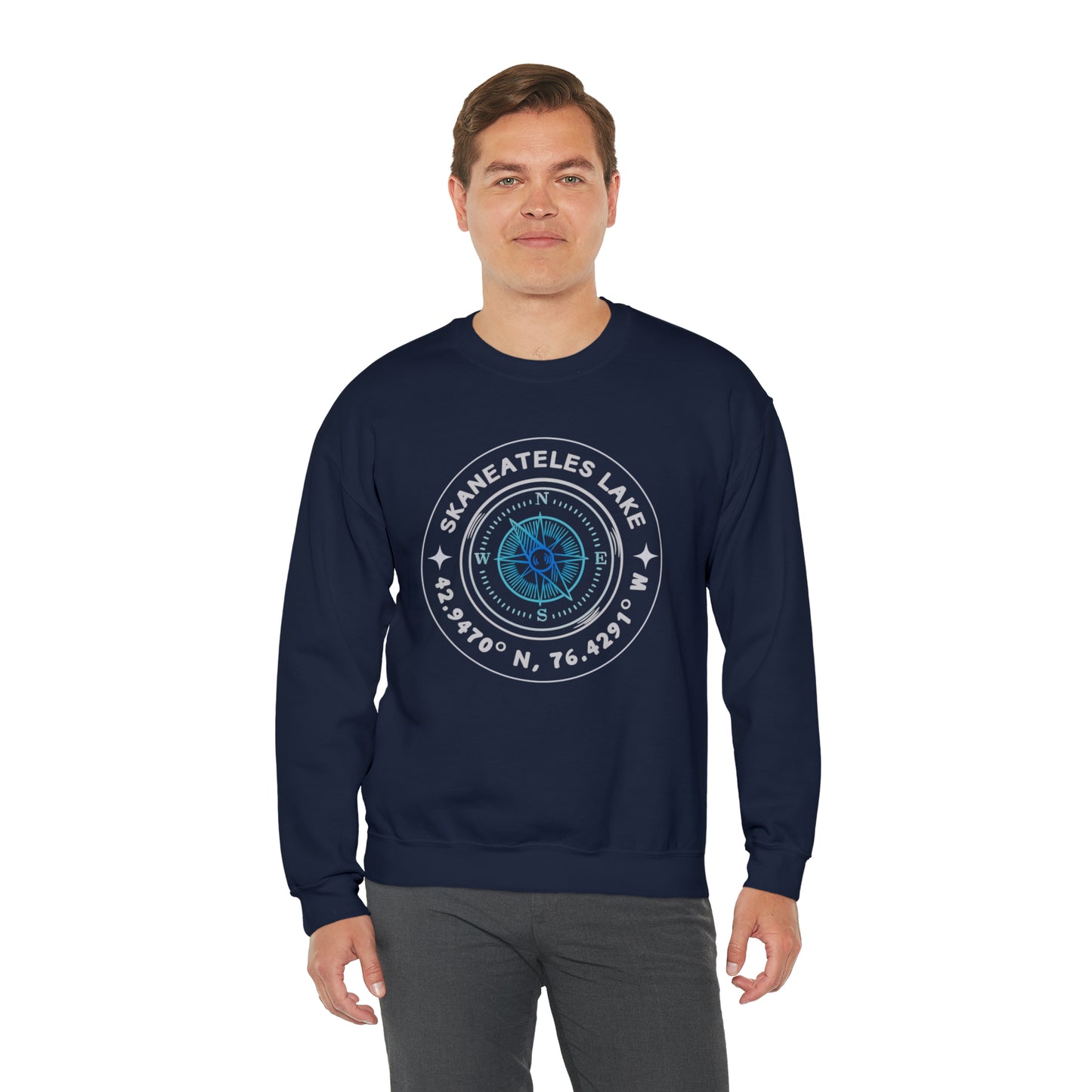 Skaneateles Compass - Unisex Crewneck Sweatshirt