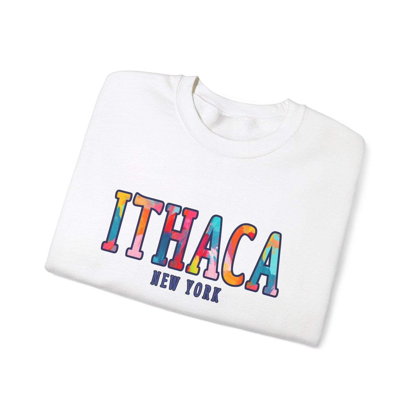 Ithaca Paintbrush - Cozy Unisex Heavy Blend™ Crewneck Sweatshirt