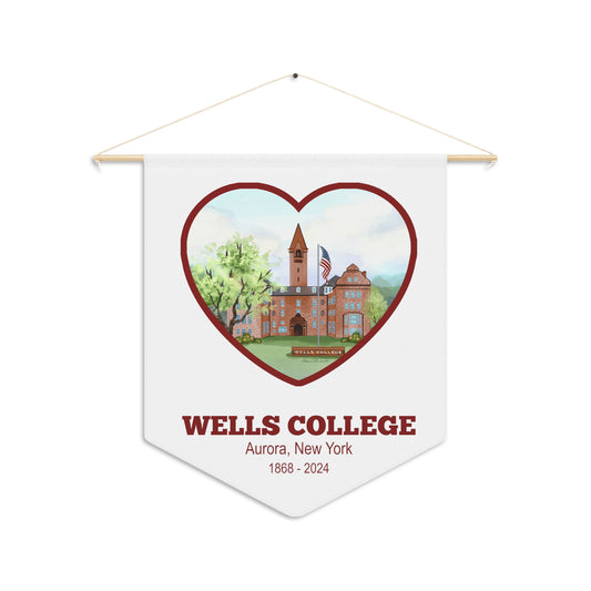 Wells College, Aurora NY White Pennant