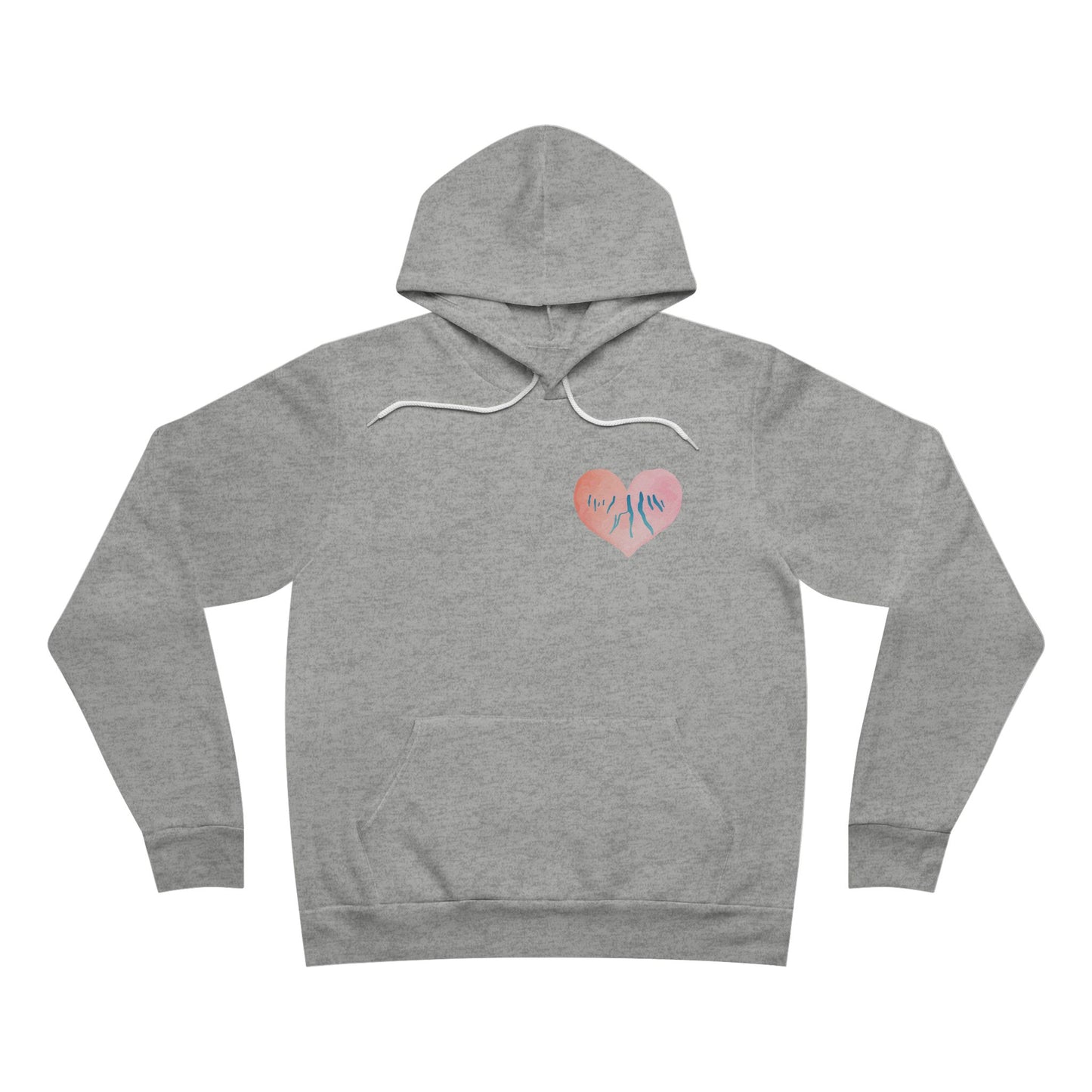 Pink Heart Finger Lakes - Bella + Canvas Xtra Soft