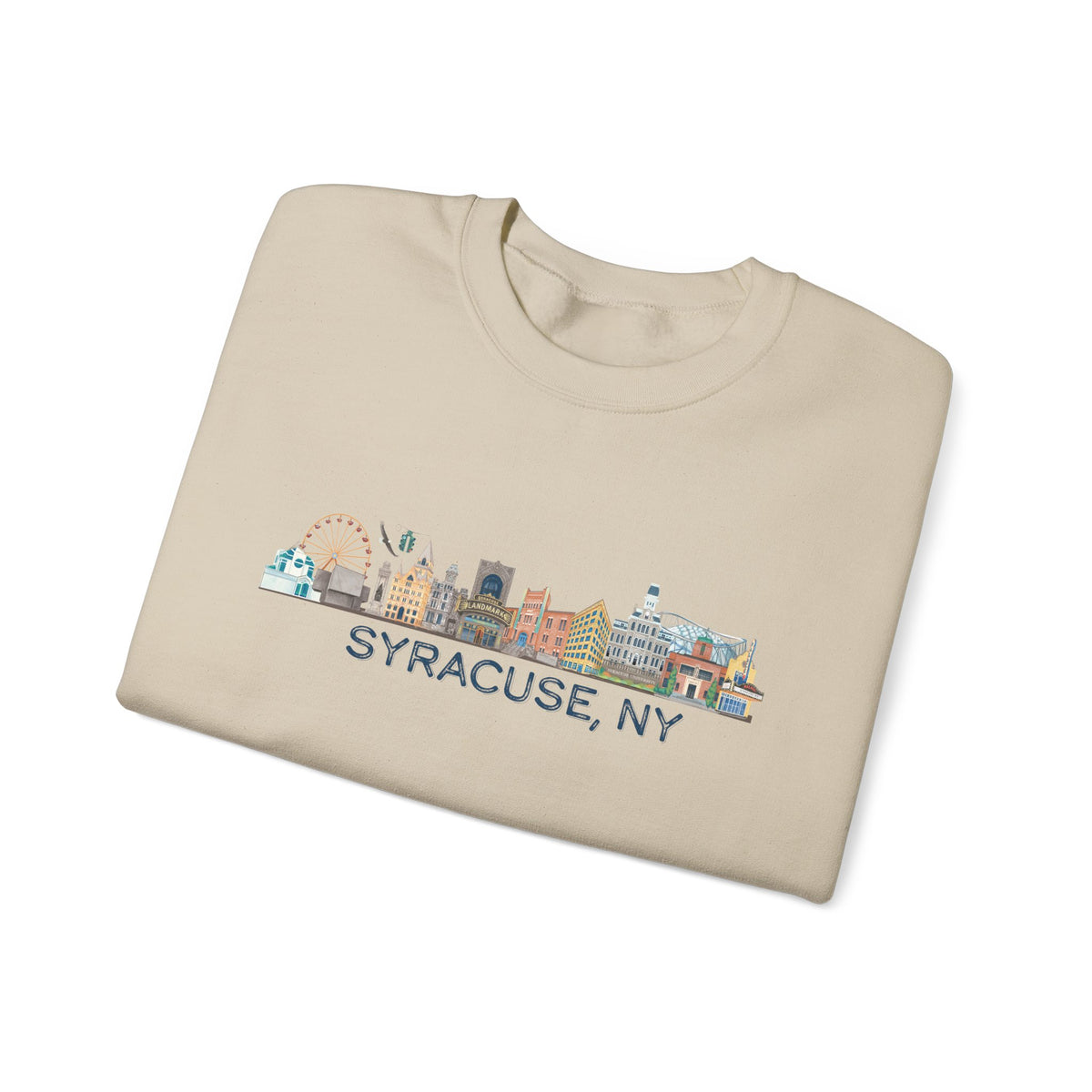 Syracuse Skyline Crewneck Sweatshirt — Syracuse Inspired Fall Pullover