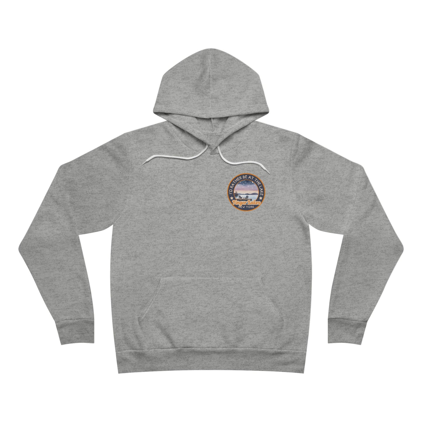 Finger Lakes Hoodie - "I'd Rather Be at the Lake" - Bonfire Nights Pullover