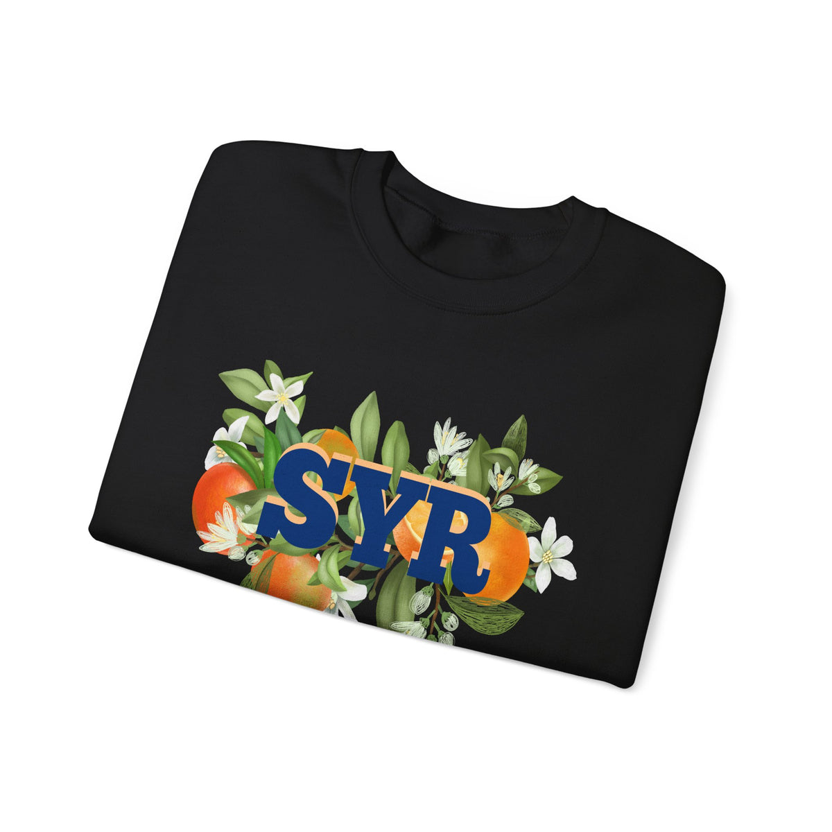 SYR Floral Crewneck Sweatshirt — Syracuse Inspired Fall Pullover