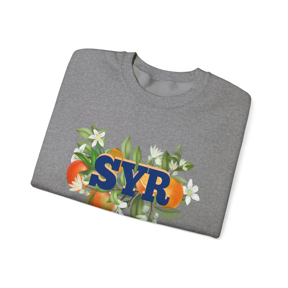 SYR Floral Crewneck Sweatshirt — Syracuse Inspired Fall Pullover