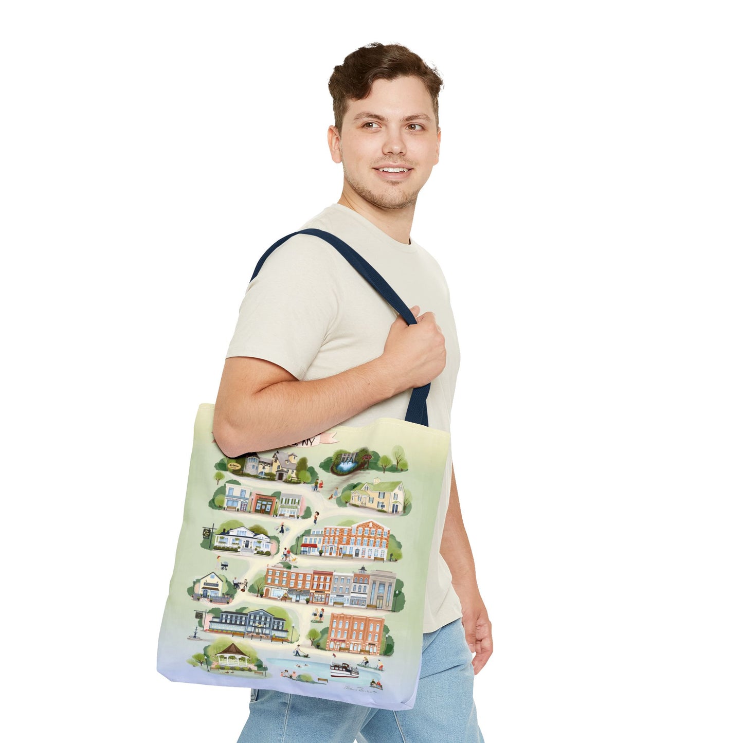 Skaneateles, NY Summer Landmarks XL Tote Bag