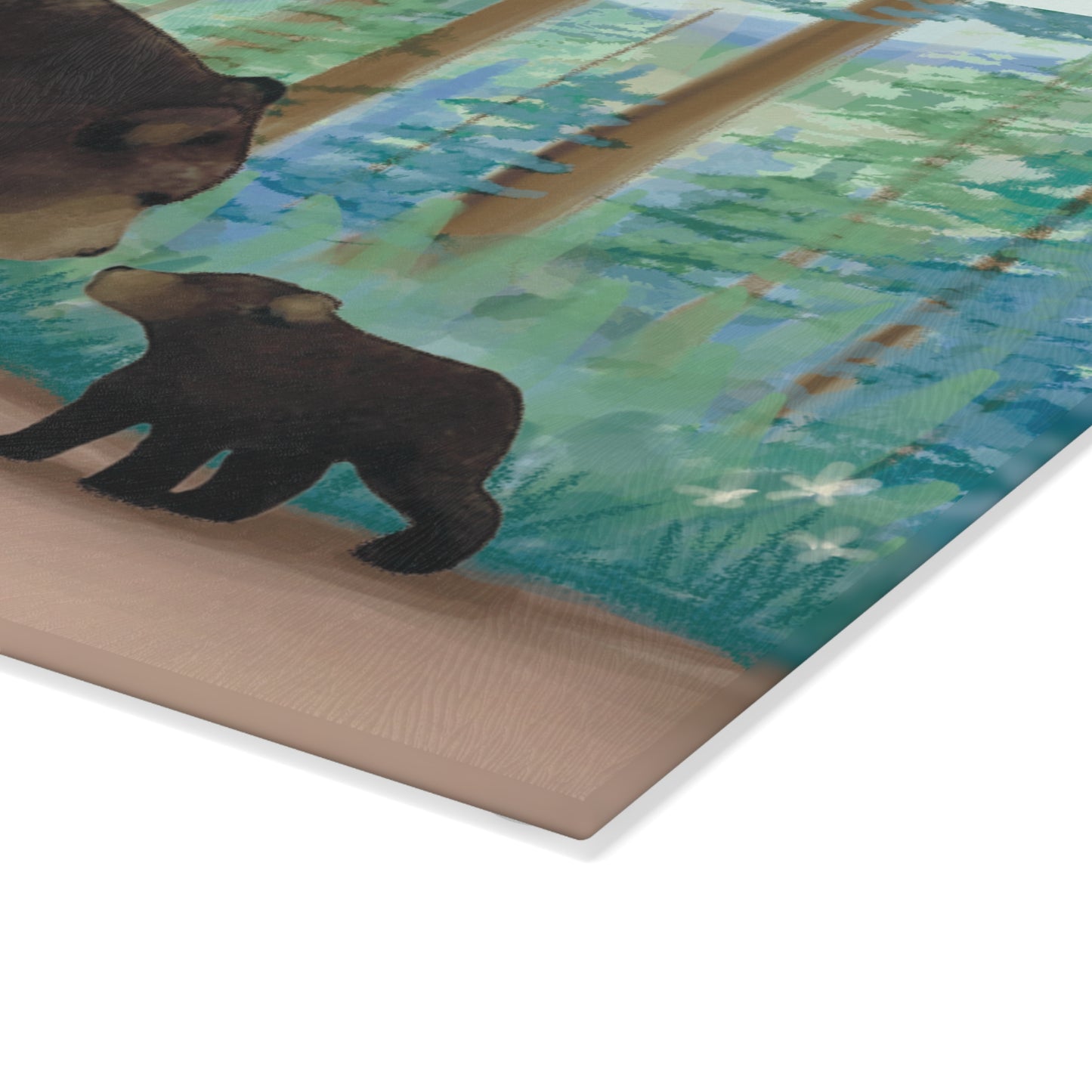 Adirondack Black Bear Glass Cutting Board - Perfect for Home Chefs and Outdoor Enthusiasts - Made in the USA