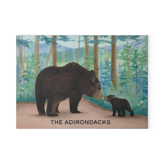 Adirondack Black Bear Glass Cutting Board - Perfect for Home Chefs and Outdoor Enthusiasts - Made in the USA