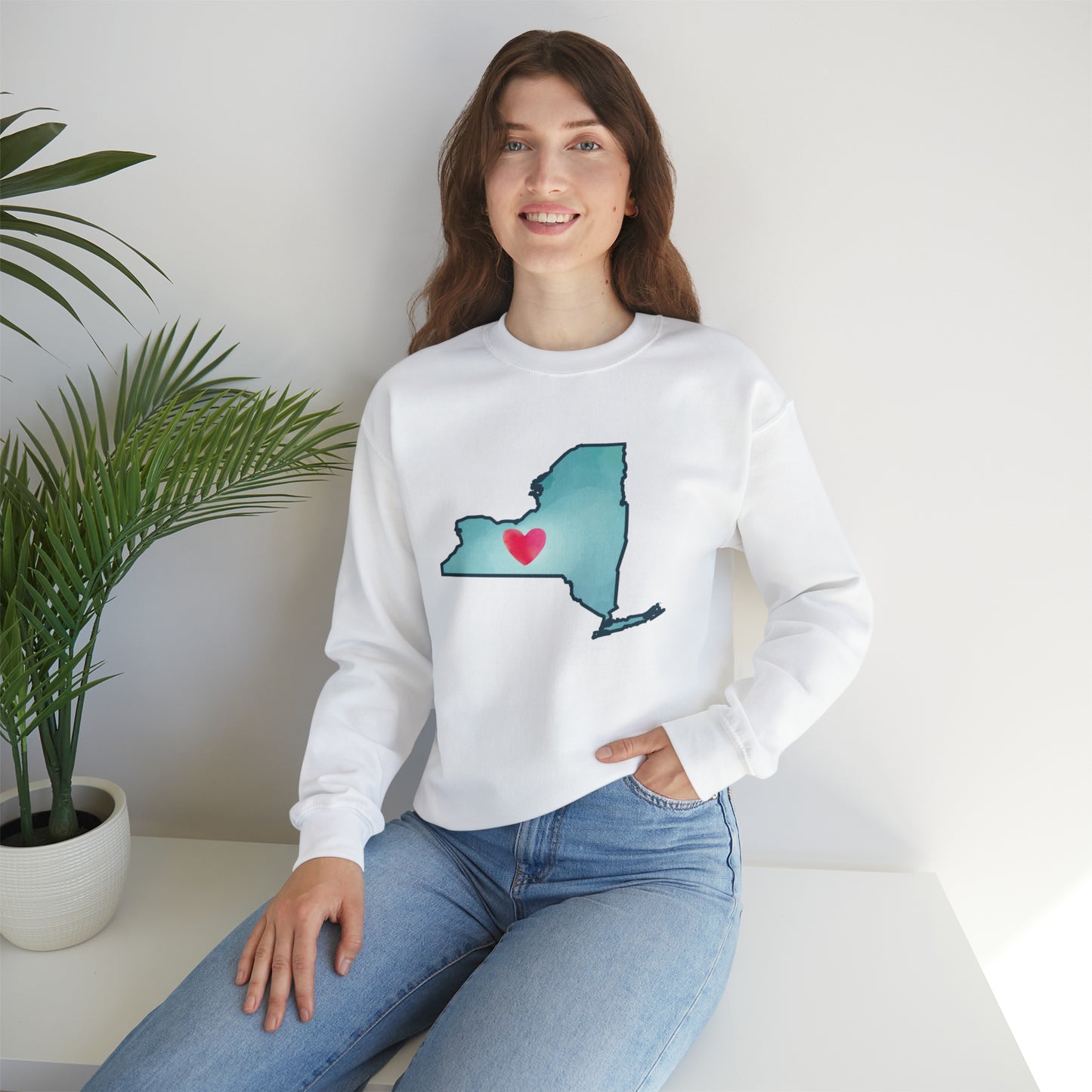 NY Heart - Unisex Crewneck Sweatshirt