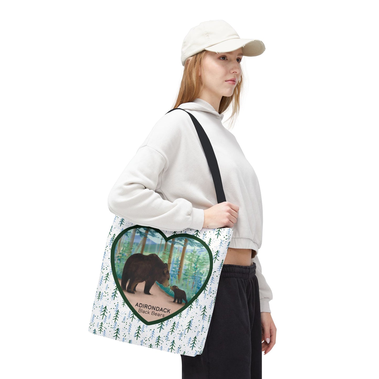 Adirondack Black Bears Tote Bag – Eco-Friendly Nature Lover's Bag